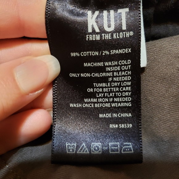 Kut From the Kloth Olive Brown Snake Print Ankle Skinny Jeans - Picture 8 of 9